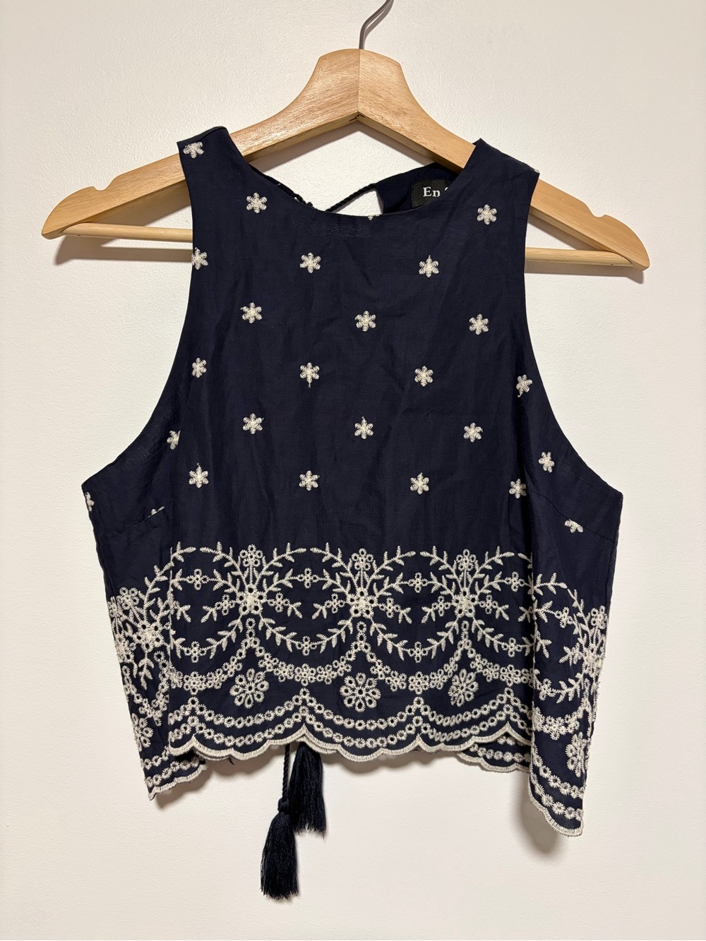 En Saison Nara Cotton Boho Coastal Tank Top Size Small Anthropologie